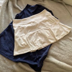 White Nike golf or tennis skirt with a dry fit, size small